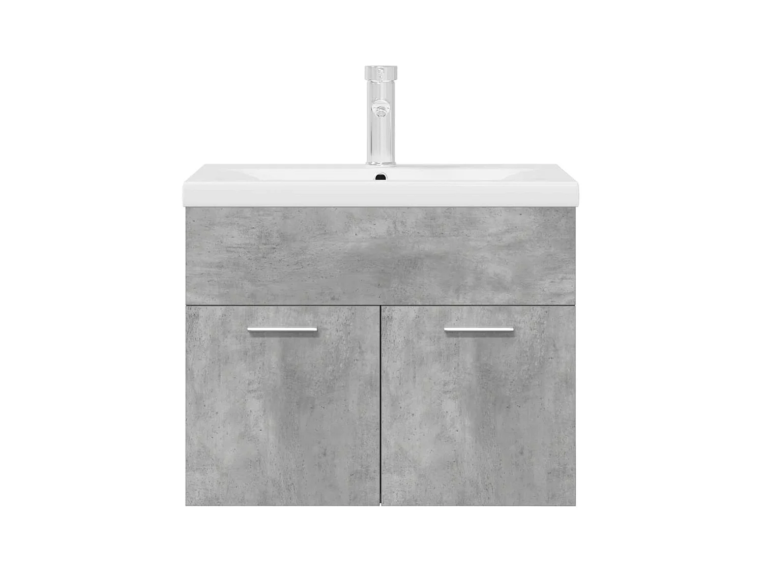 Armoire lavabo de salle de bain avec bassin intégré et robinet