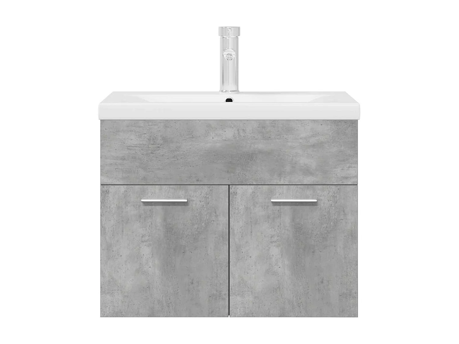 Badkamer wastafelmeubel met geïntegreerde wastafel en kraan