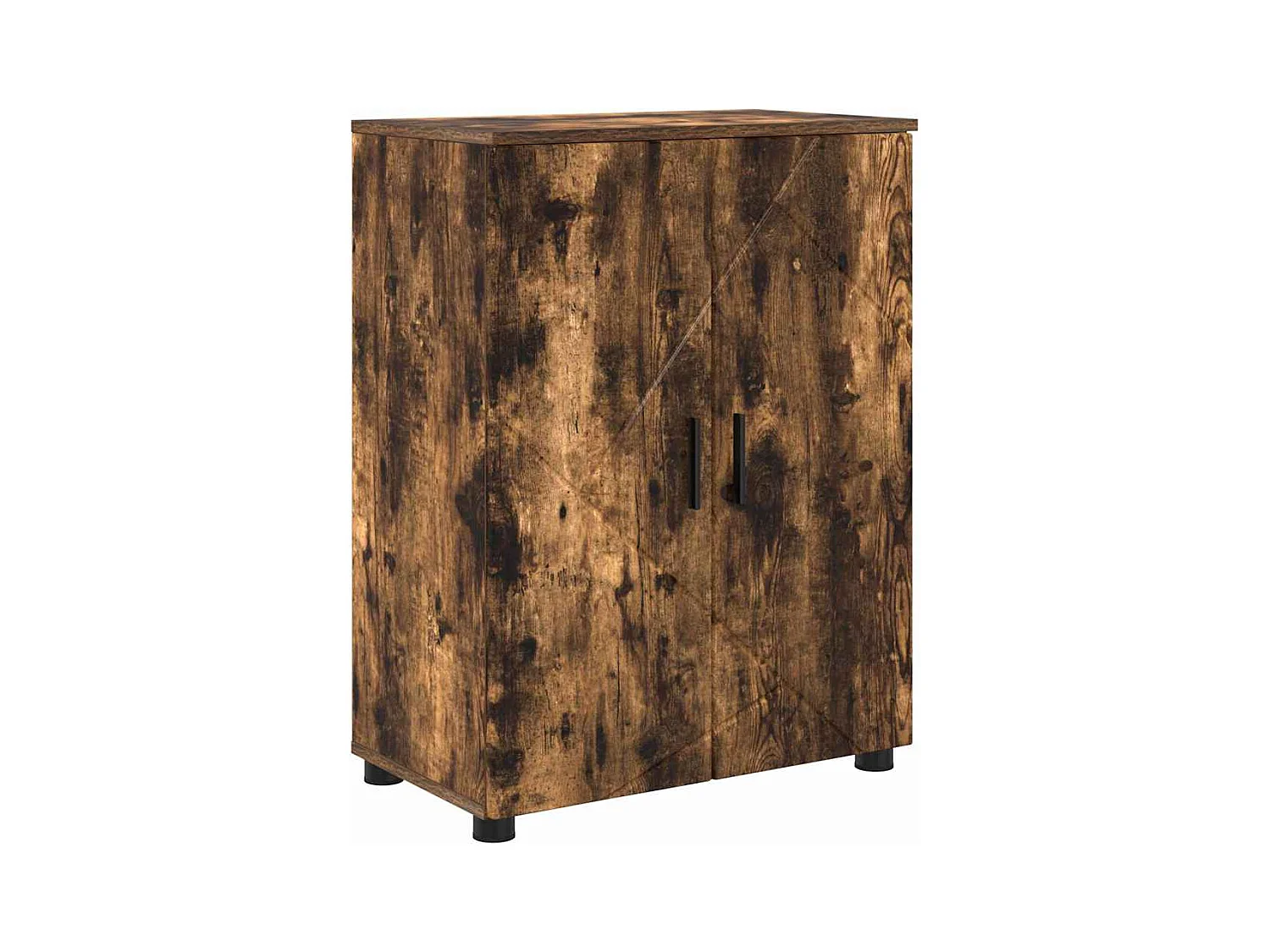 4-delige badkamermeubelset Gerookt Eiken