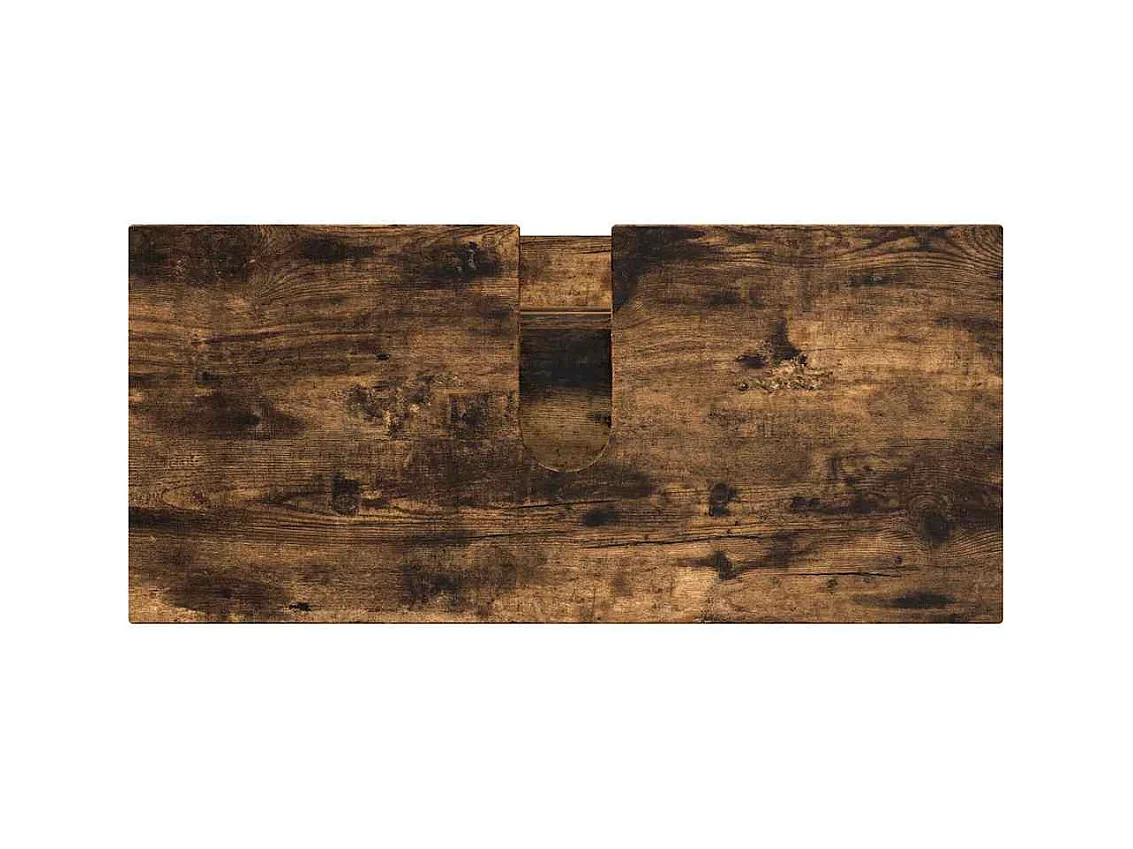 4-delige badkamermeubelset Gerookt Eiken