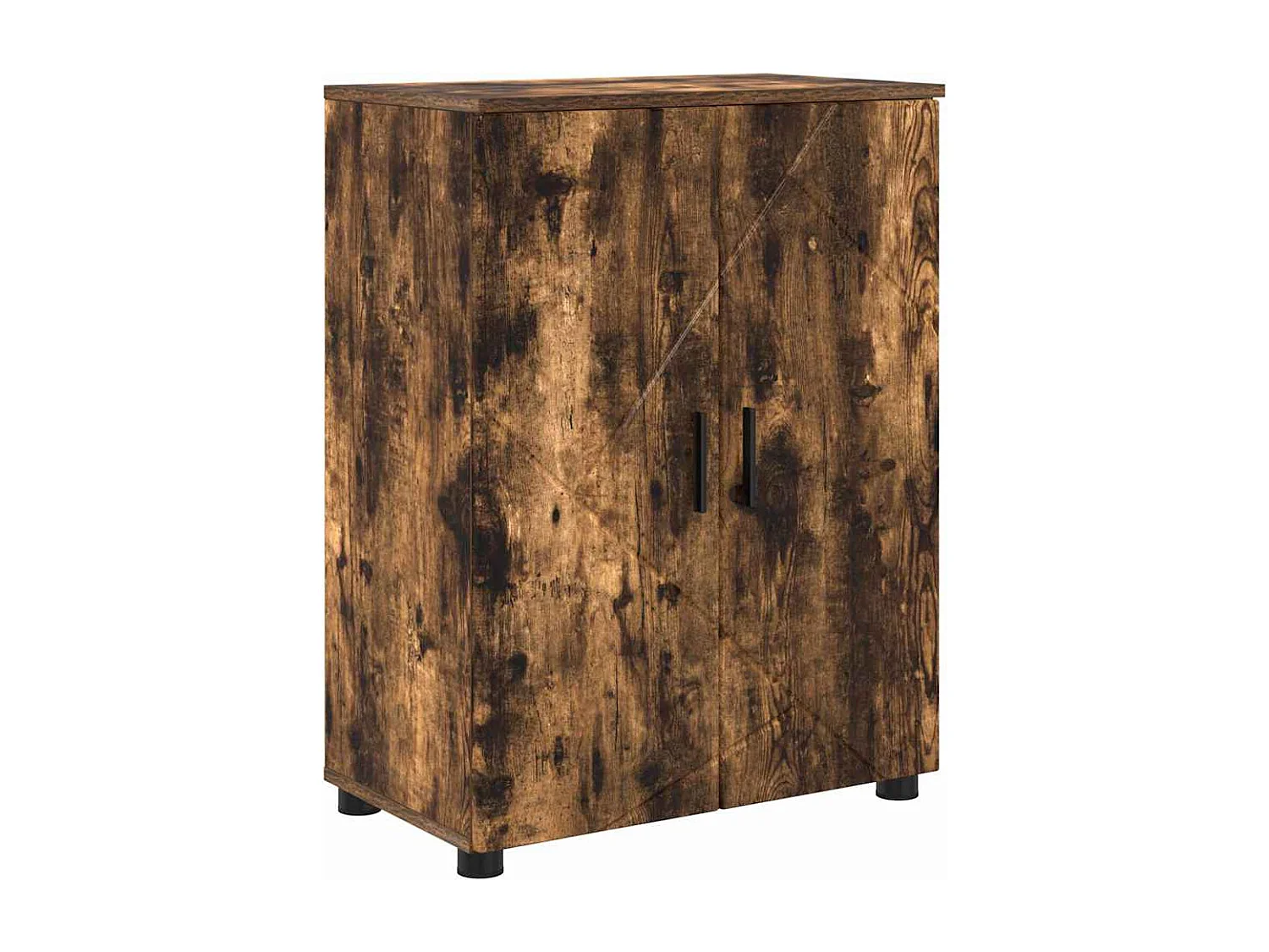 Ensemble de mobilier de salle de bain 4 pcs Chêne fumé