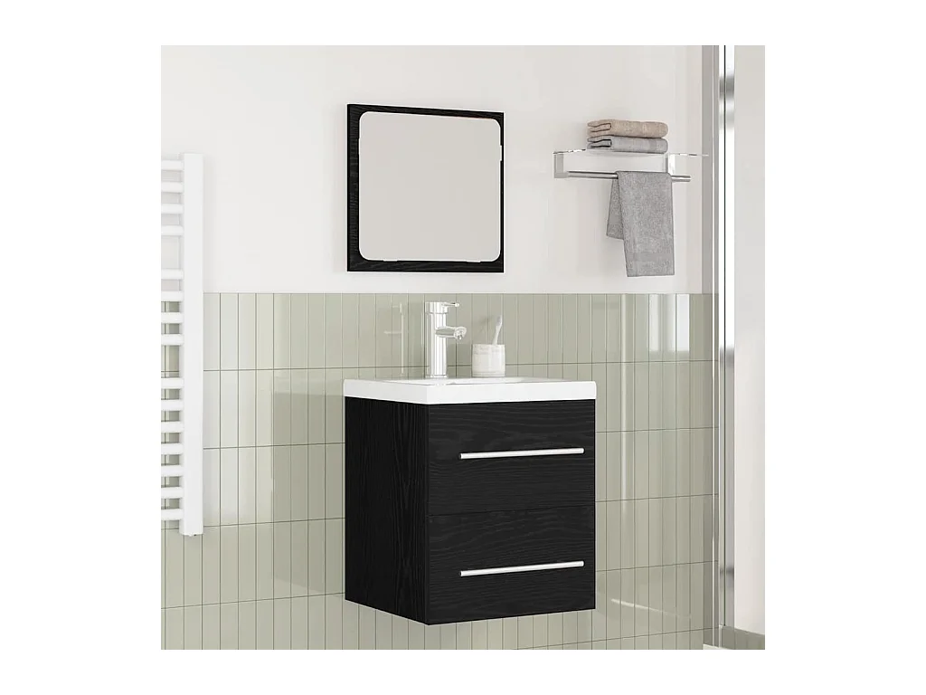 Ensemble de mobilier de salle de bain 2 pcs chêne artisanal