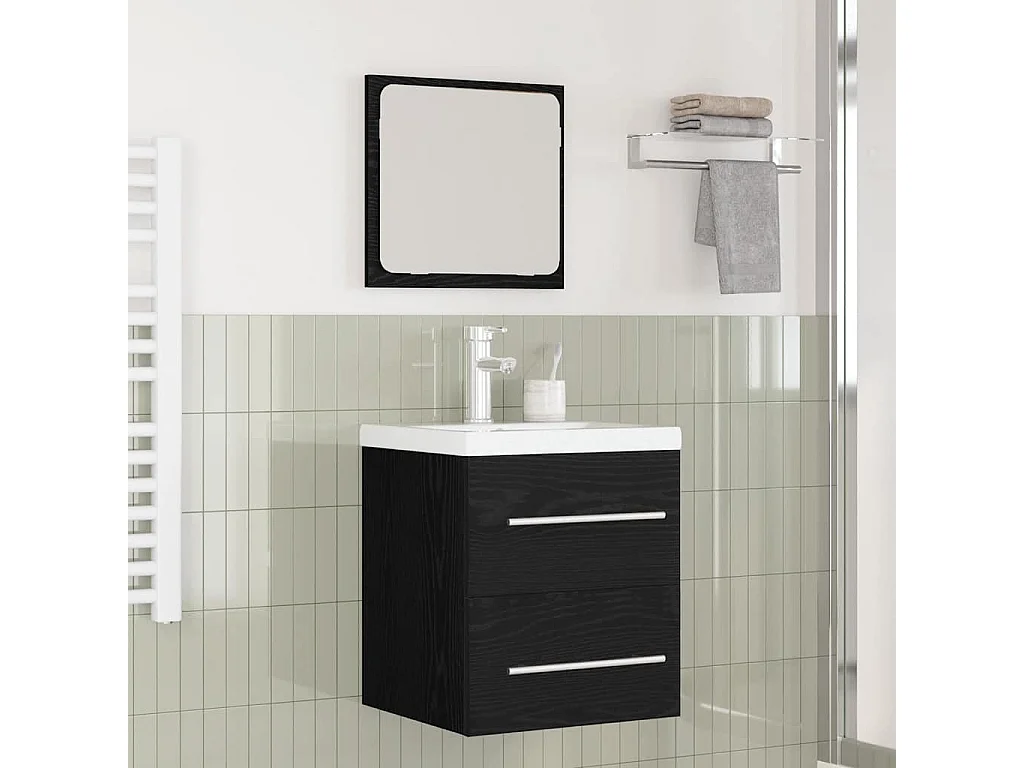 Ensemble de mobilier de salle de bain 2 pcs chêne artisanal