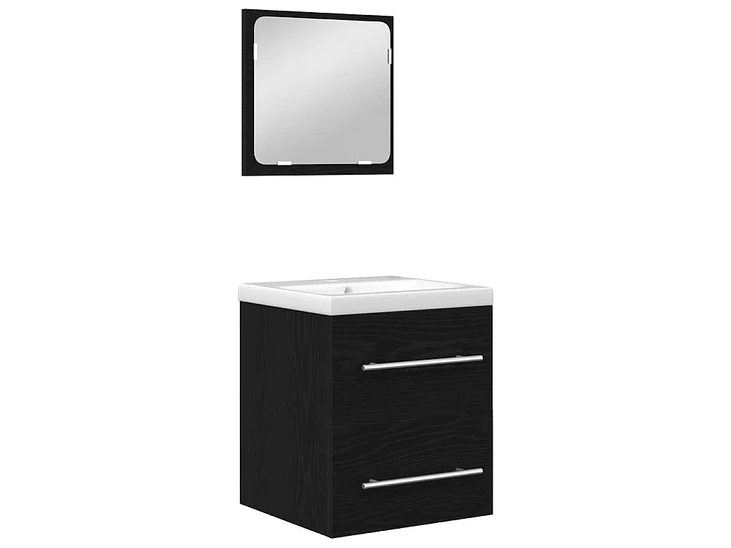 Ensemble de mobilier de salle de bain 2 pcs chêne artisanal