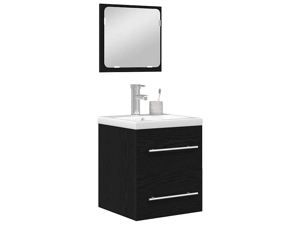 Ensemble de mobilier de salle de bain 2 pcs chêne artisanal