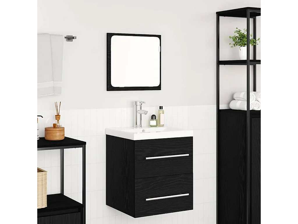 Ensemble de mobilier de salle de bain 2 pcs chêne artisanal