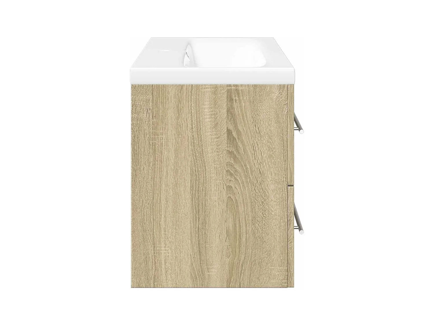 Ensemble de meubles de salle de bain 2 pcs chêne sonoma