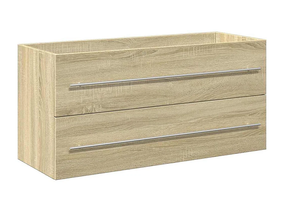 Ensemble de meubles de salle de bain 2 pcs chêne sonoma