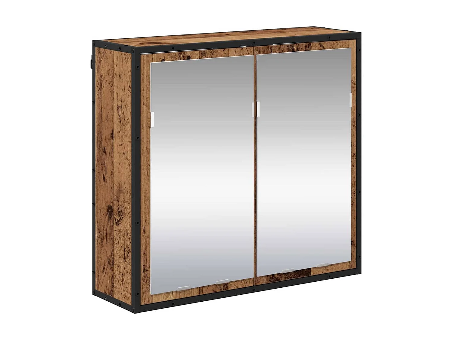 Ensemble de mobilier de salle de bain 2 pcs Bois ancien