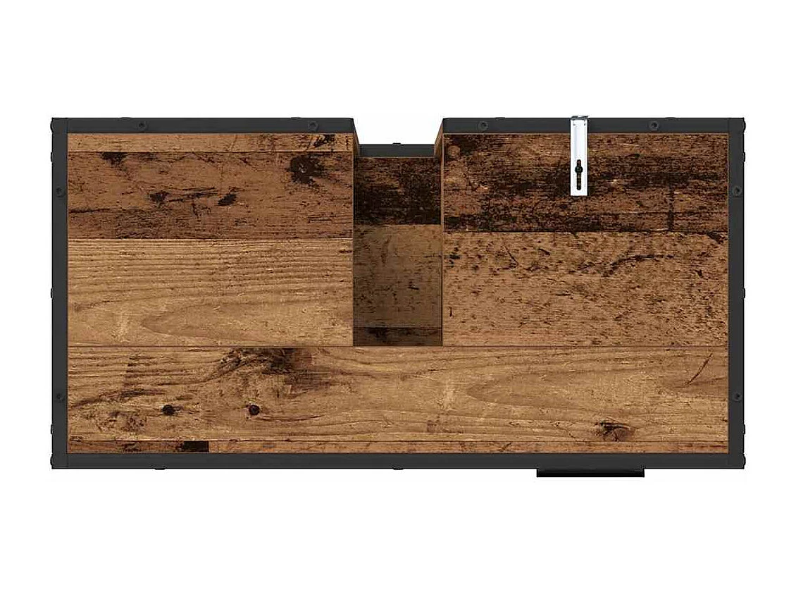 Ensemble de mobilier de salle de bain 2 pcs Bois ancien