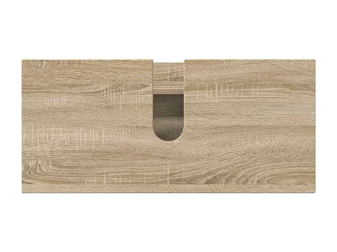 Ensemble de mobilier de salle de bain 5 pcs Chêne sonoma