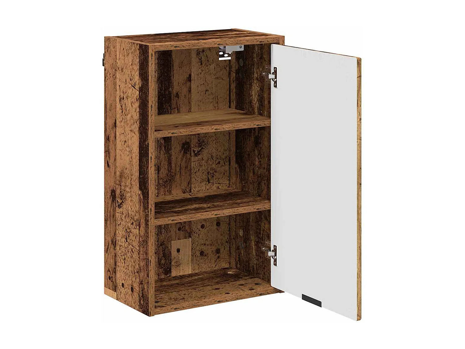 Set di mobili da bagno a quadri da 3 pezzi in legno anticato