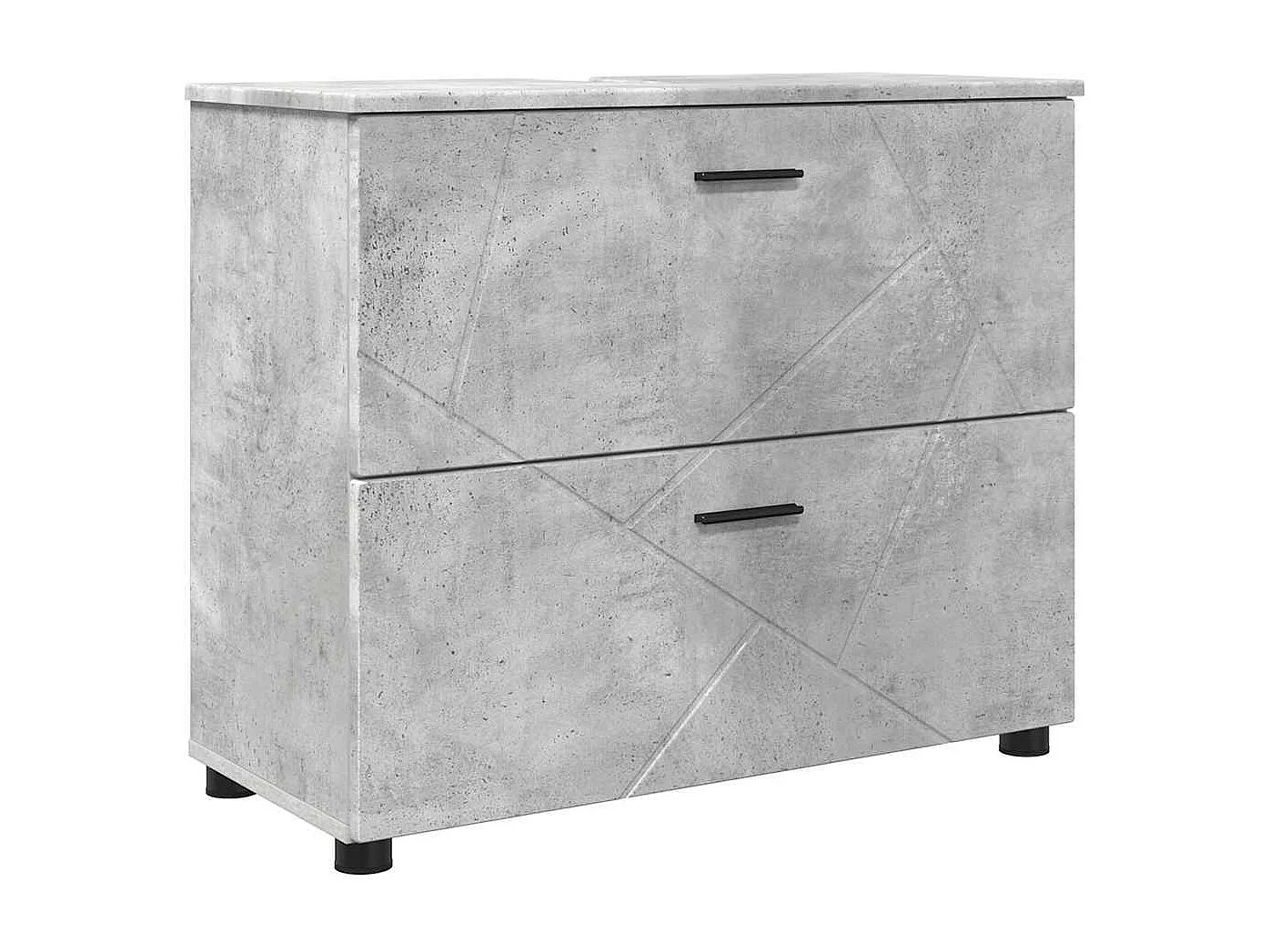 Conjunto de muebles de baño de 5 piezas Gris hormigón