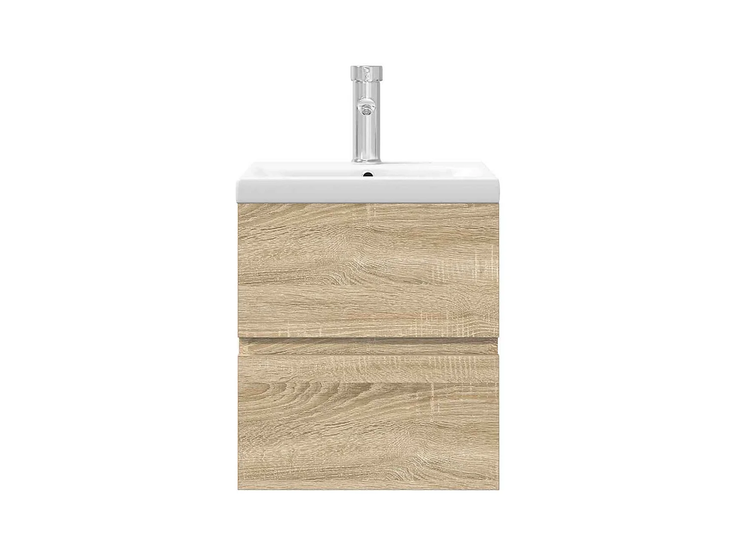 Ensemble de meubles de salle de bain 2 pcs chêne sonoma