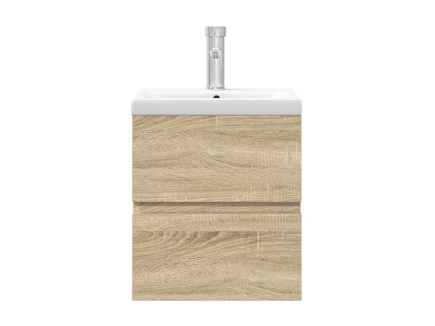 Ensemble de meubles de salle de bain 2 pcs chêne sonoma