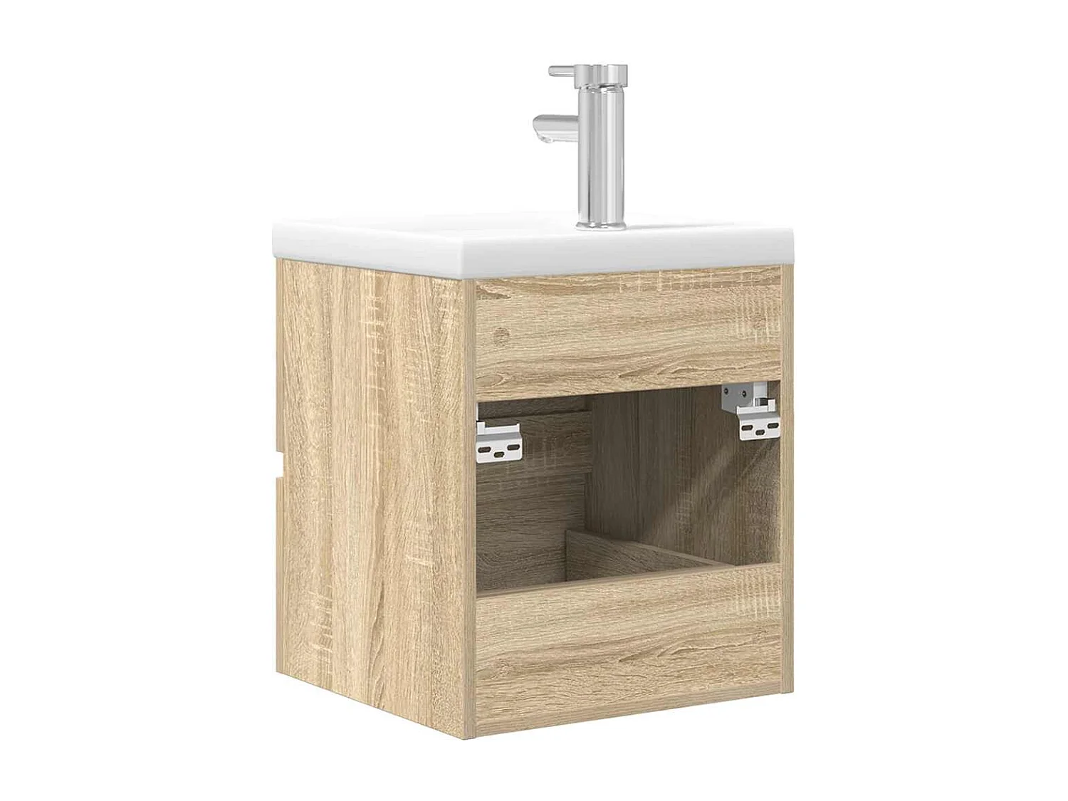Ensemble de meubles de salle de bain 2 pcs chêne sonoma