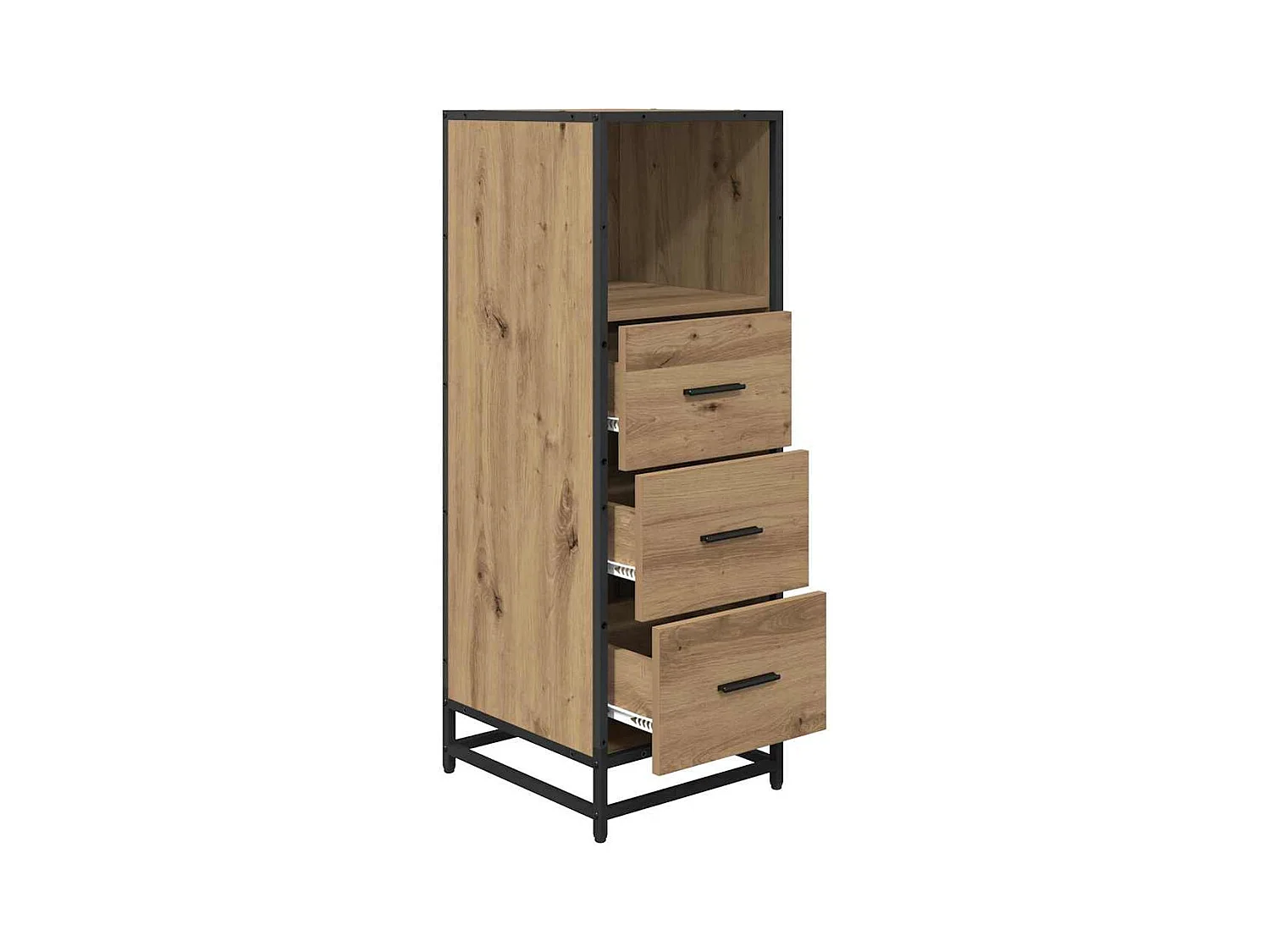 Handgemaakte eikenhouten badkamerkast 35 x 37,5 x 100 cm