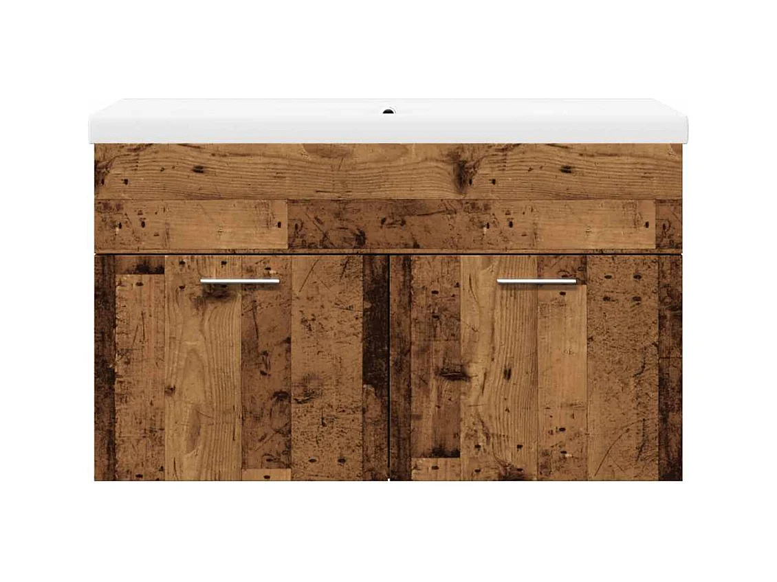 Conjunto de muebles de baño de 2 piezas de madera de ingeniería