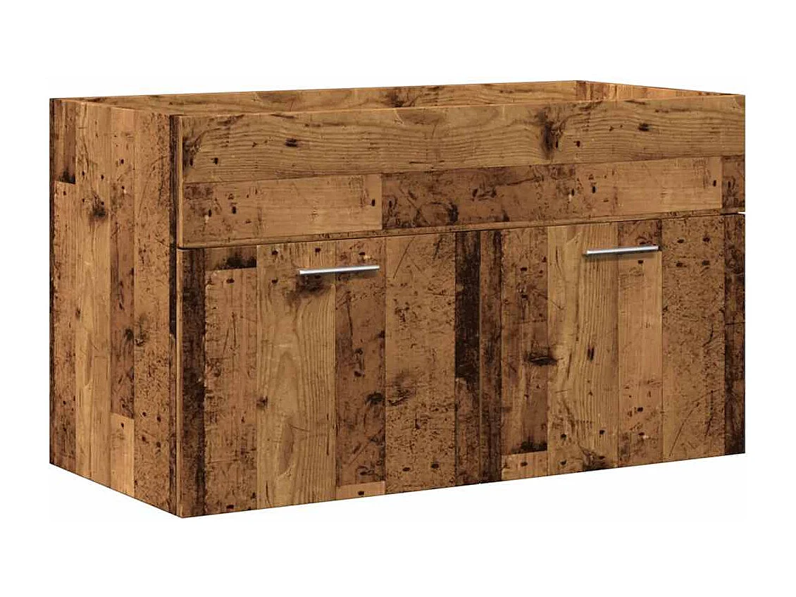 Conjunto de muebles de baño de 2 piezas de madera de ingeniería