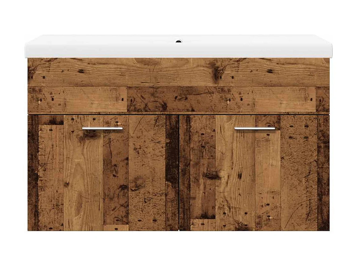 Conjunto de muebles de baño de 2 piezas de madera de ingeniería