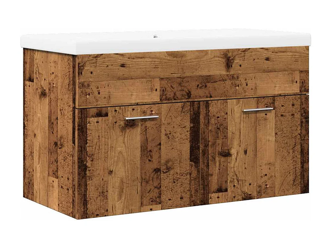 Conjunto de muebles de baño de 2 piezas de madera de ingeniería