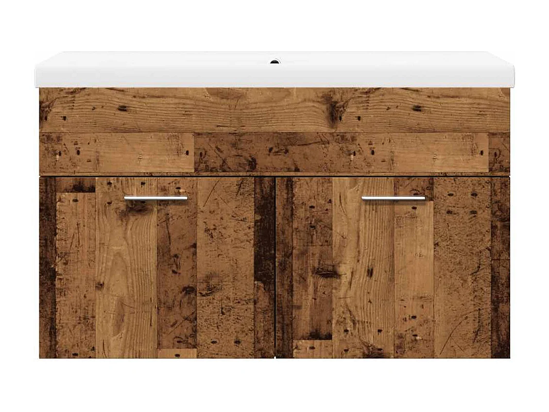 Conjunto de muebles de baño de 2 piezas de madera de ingeniería