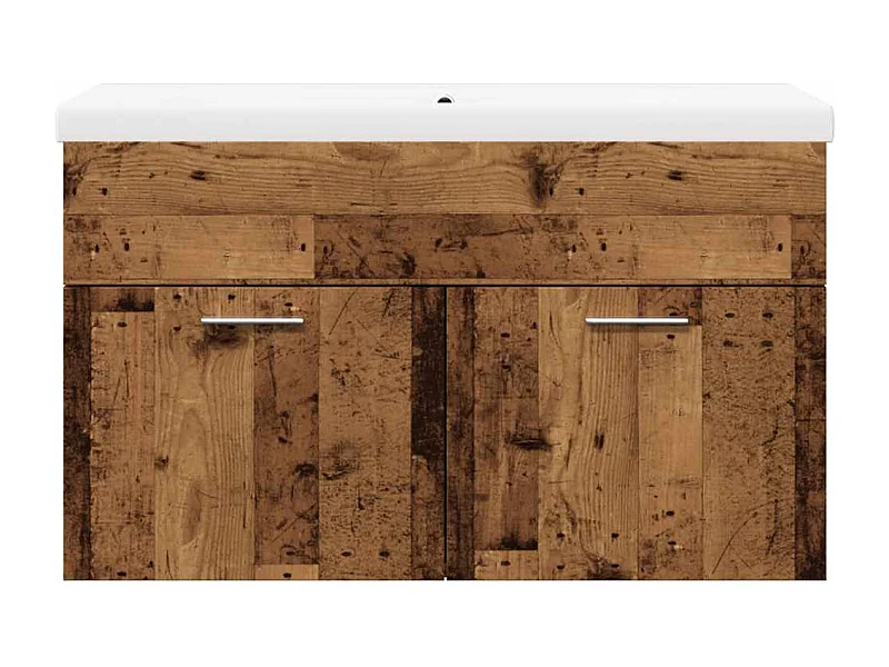 Conjunto de muebles de baño de 2 piezas de madera de ingeniería