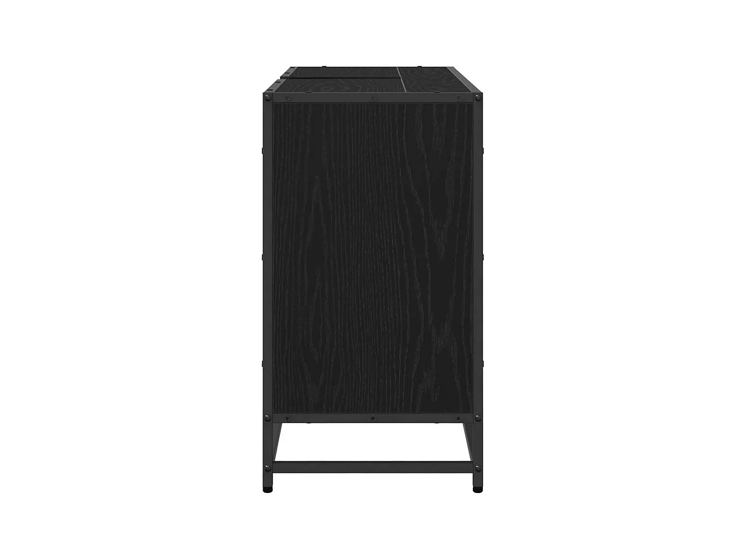 Meuble de Lavabo de Salle de Bain Chêne noir 90 x 33 x 60 cm