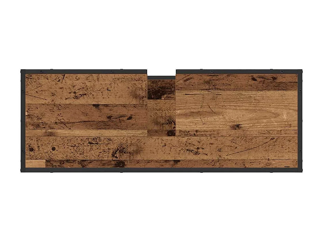 Meuble de Lavabo de Salle de Bain Bois ancien 90 x 33 x 60 cm