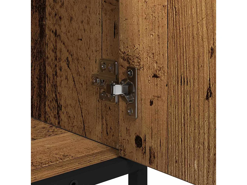 Meuble de Lavabo de Salle de Bain Bois ancien 90 x 33 x 60 cm