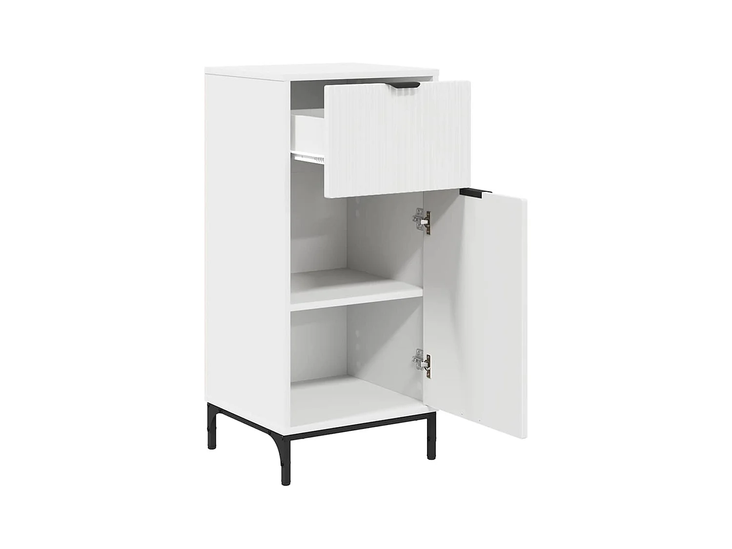 Conjunto de mueble de baño con cajón 2 piezas Blanco