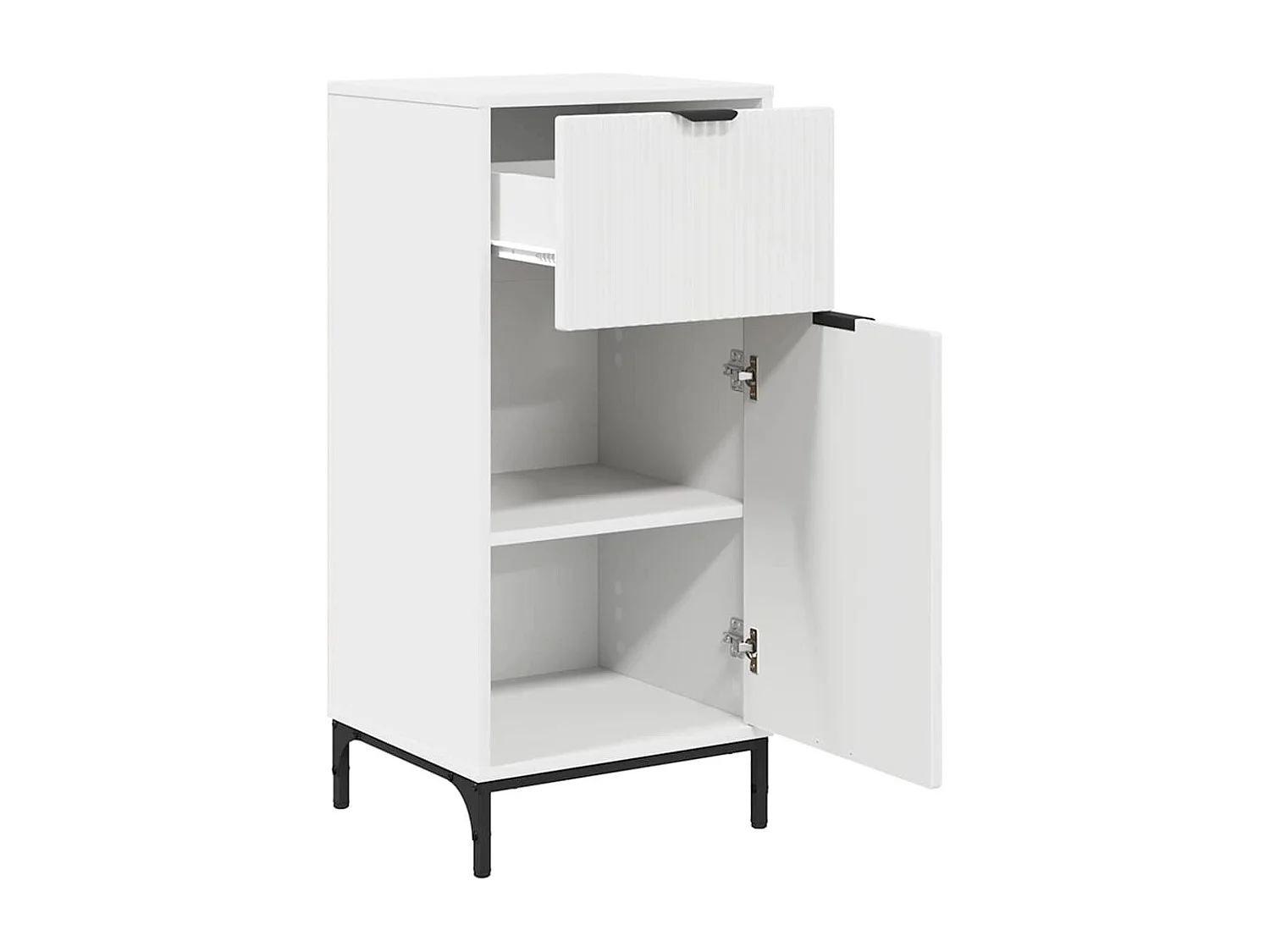 Conjunto de mueble de baño con cajón 2 piezas Blanco
