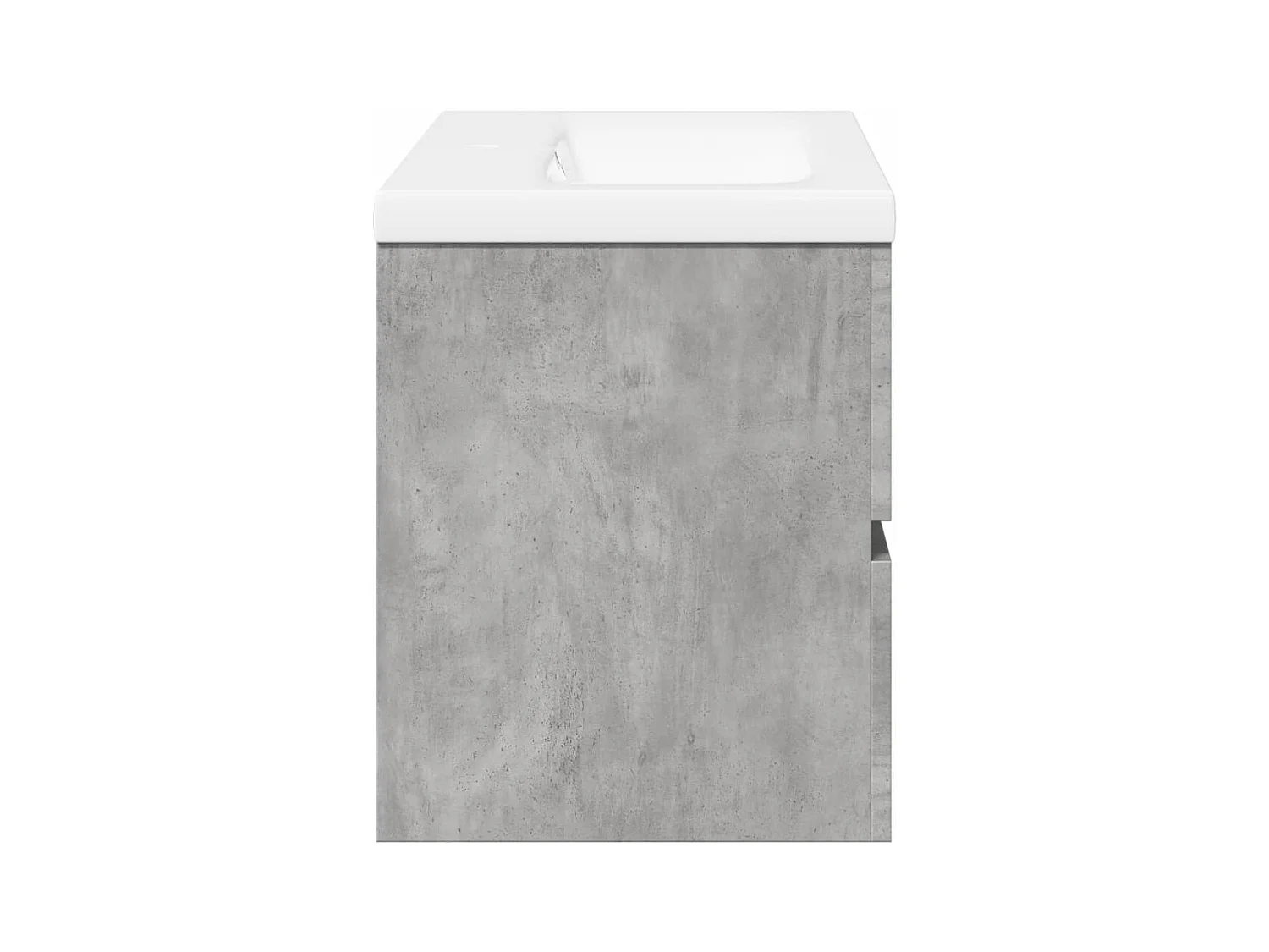 Set di mobili da bagno 2 pezzi grigio cemento