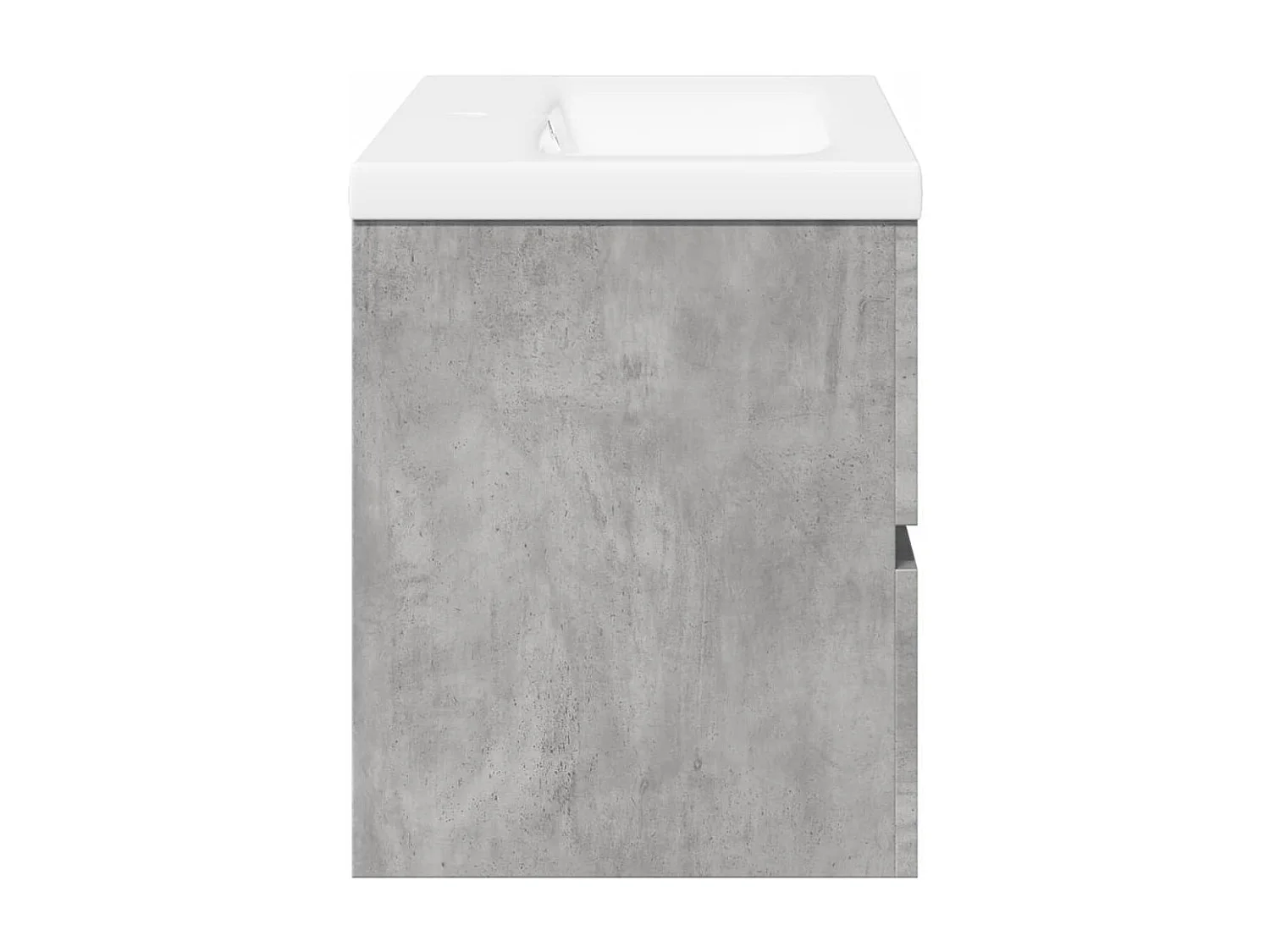 Set di mobili da bagno 2 pezzi grigio cemento