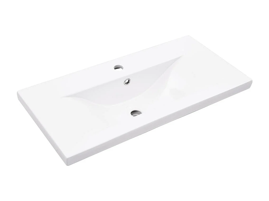 Set di mobili da bagno 2 pezzi grigio cemento