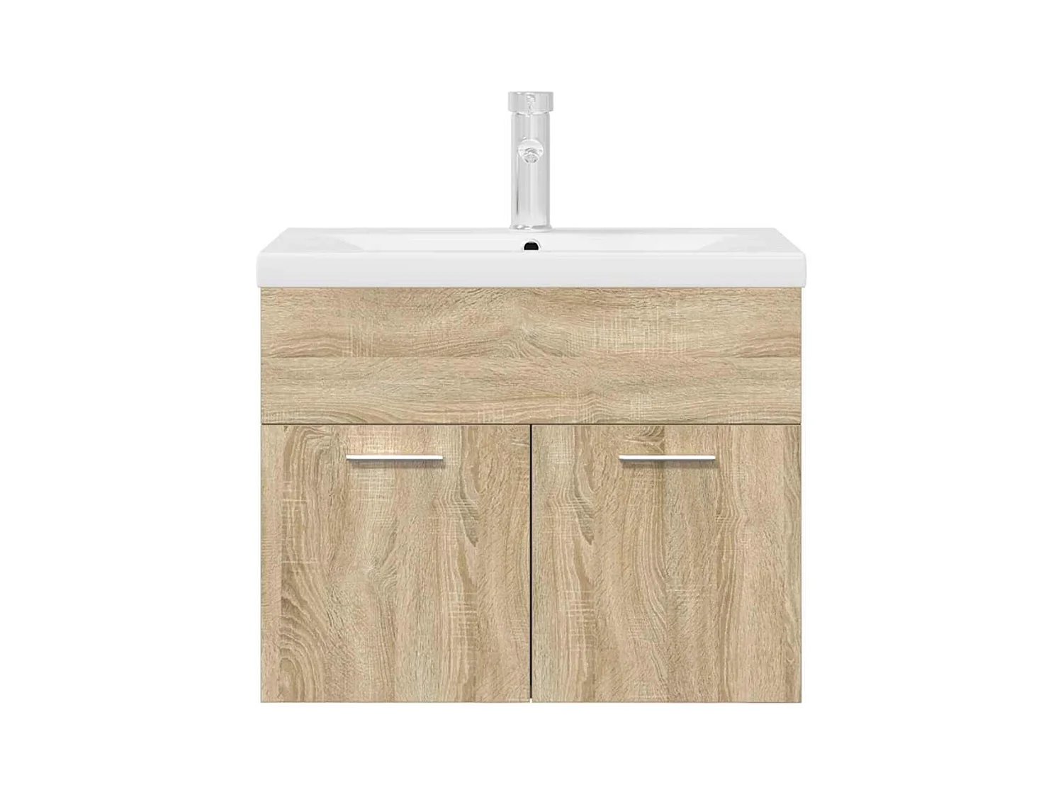 Armoire lavabo de salle de bain et vasque et robinet intégrés