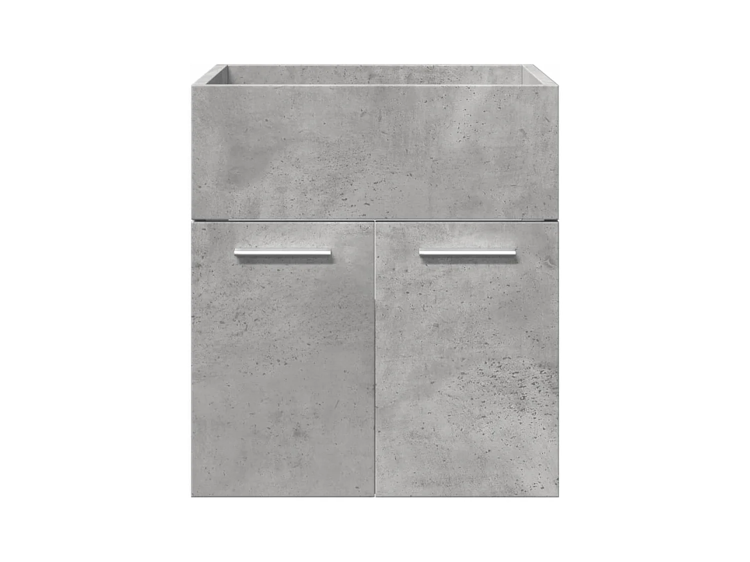 4-teiliges Badmöbel-Set Betongrau