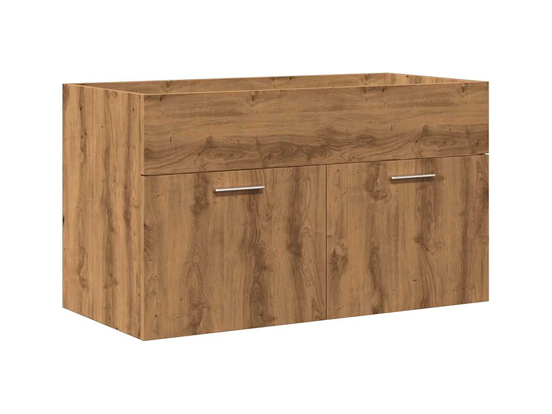 Conjunto de muebles de baño de 2 piezas de madera de ingeniería