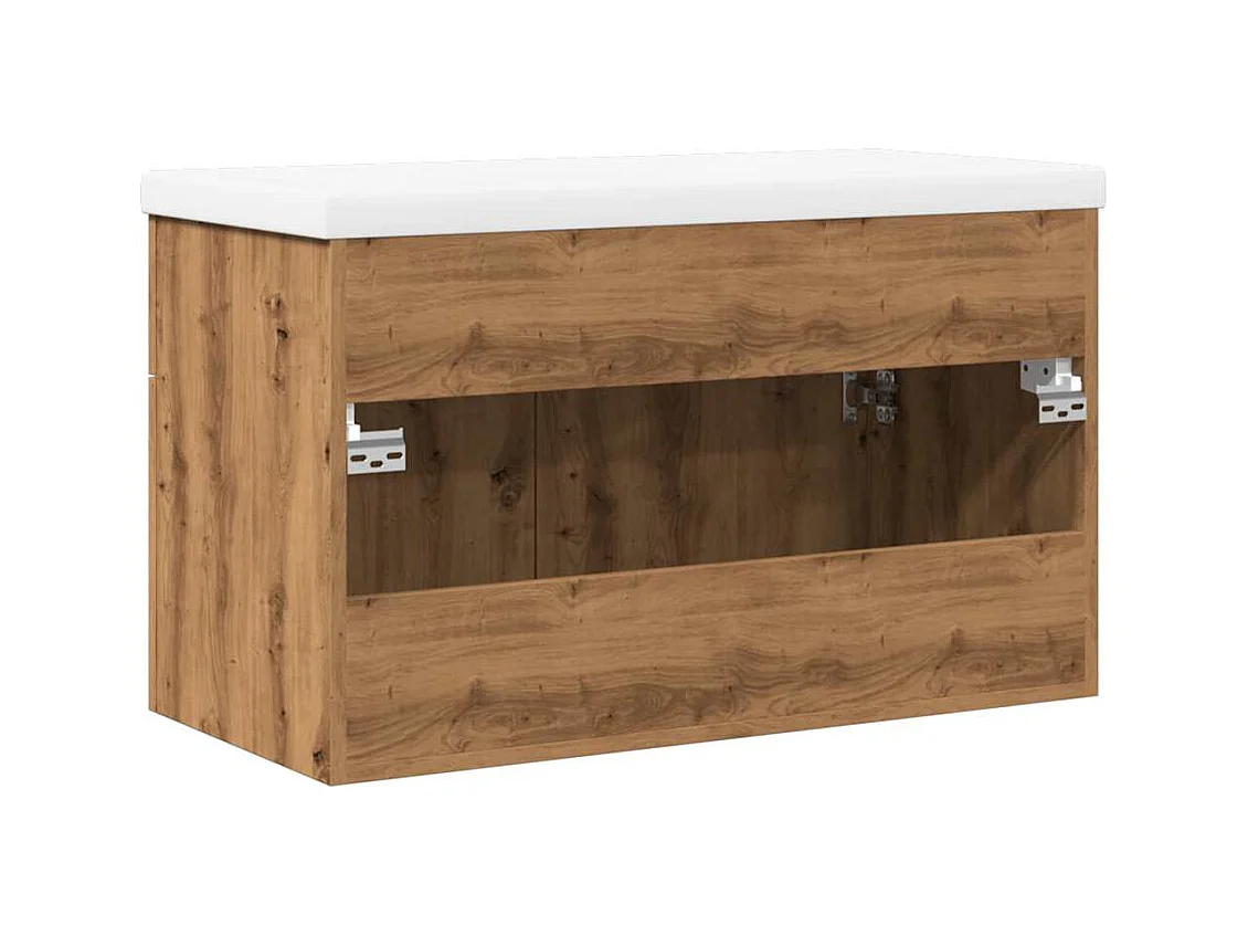 Conjunto de muebles de baño de 2 piezas de madera de ingeniería