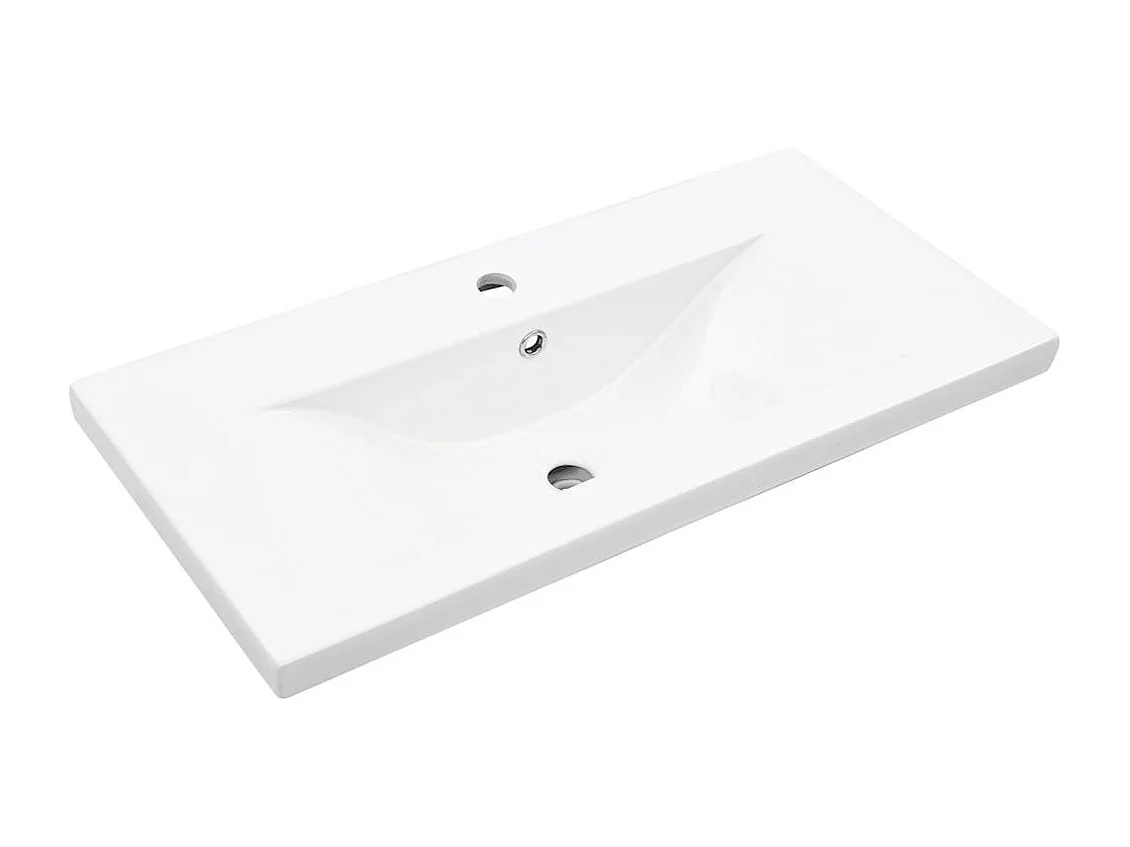 2-delige badkamermeubelset van bewerkt hout