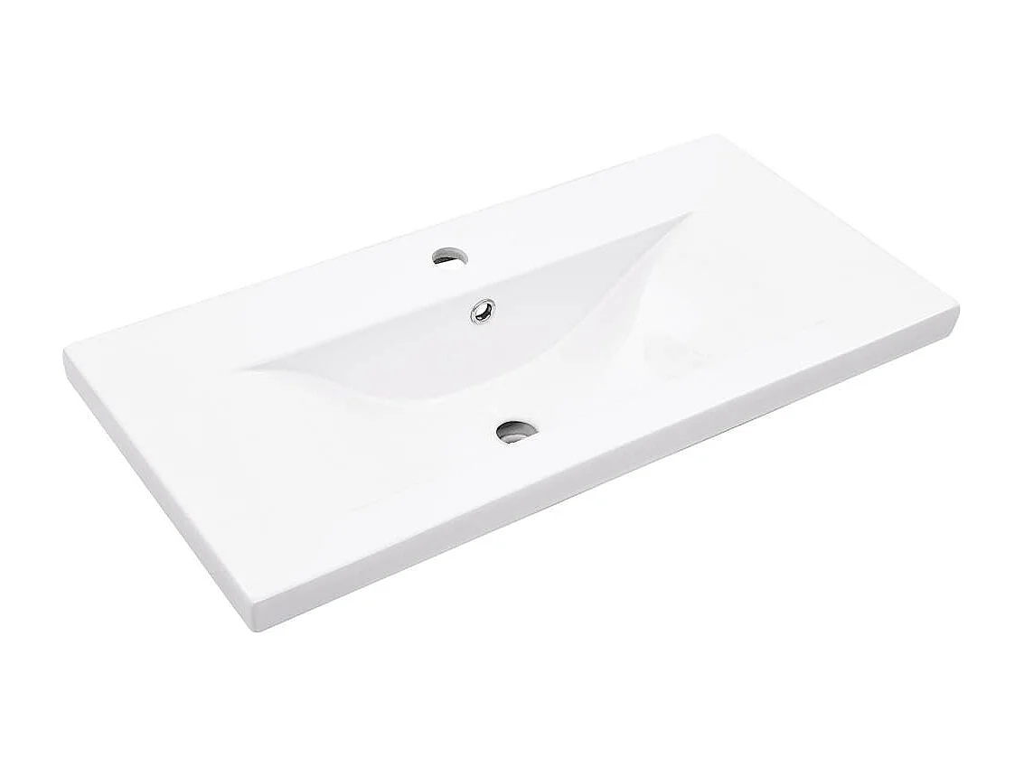 2-delige badkamermeubelset van bewerkt hout