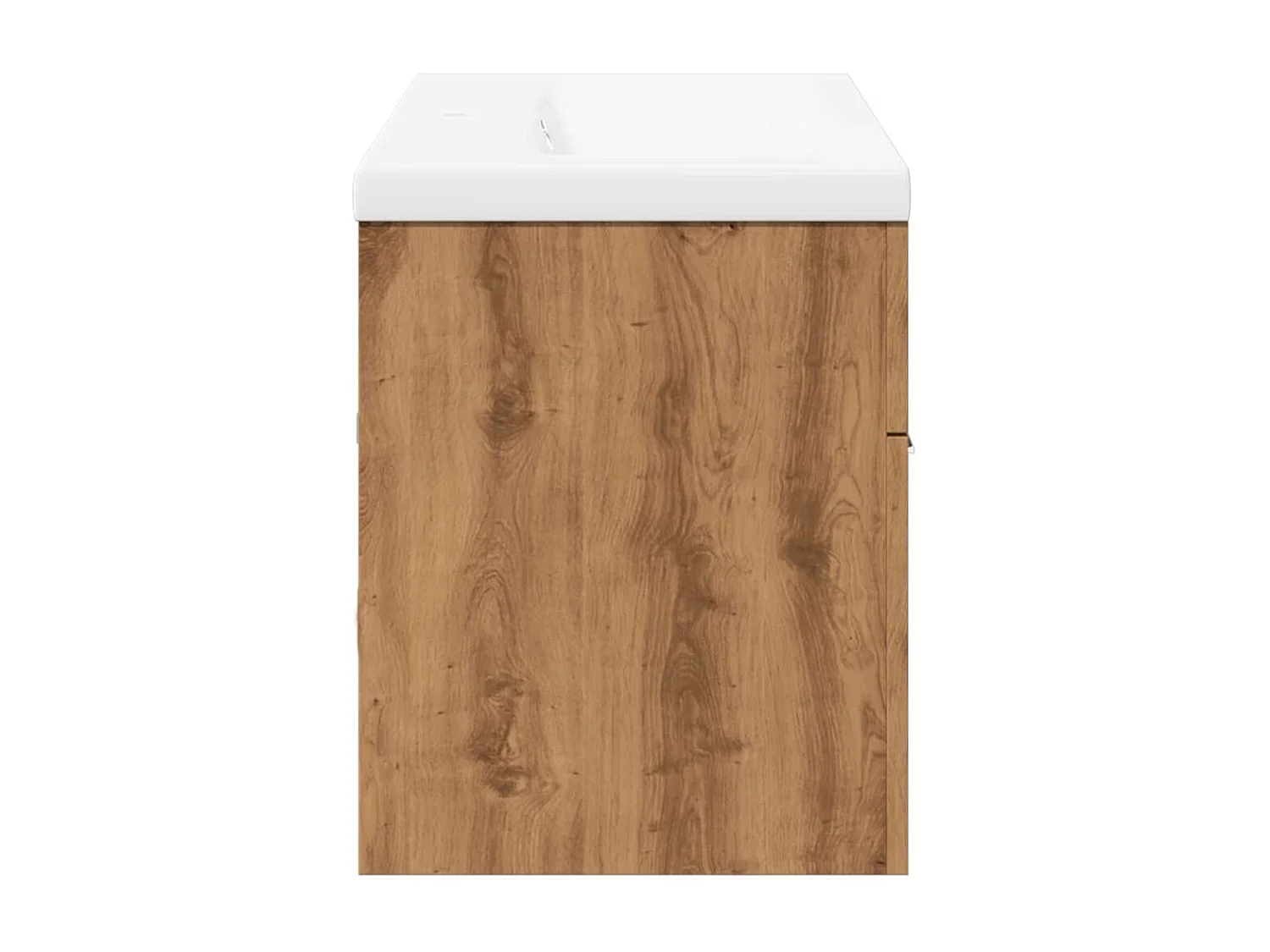 2-delige badkamermeubelset van bewerkt hout