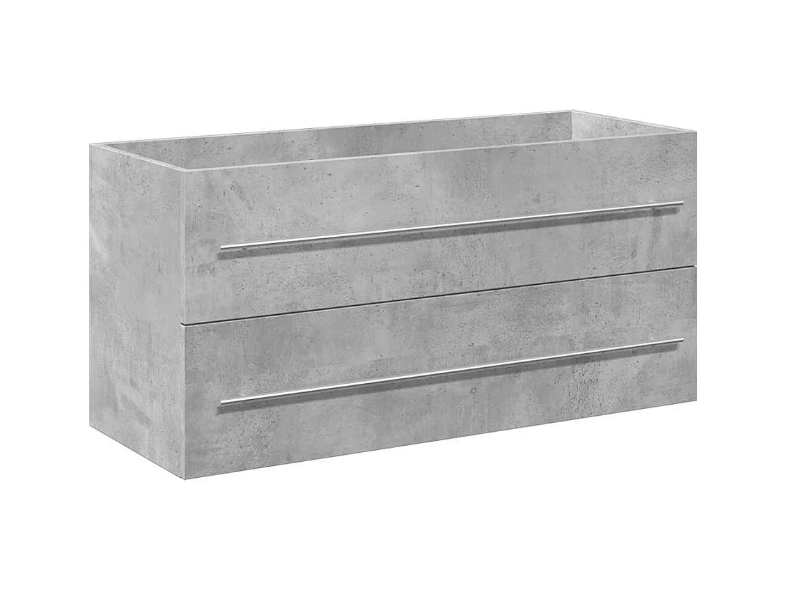 2-teiliges Badmöbel-Set Betongrau