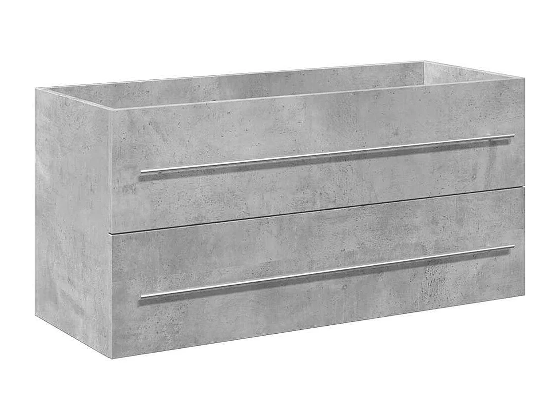 2-delige badkamermeubelset betongrijs