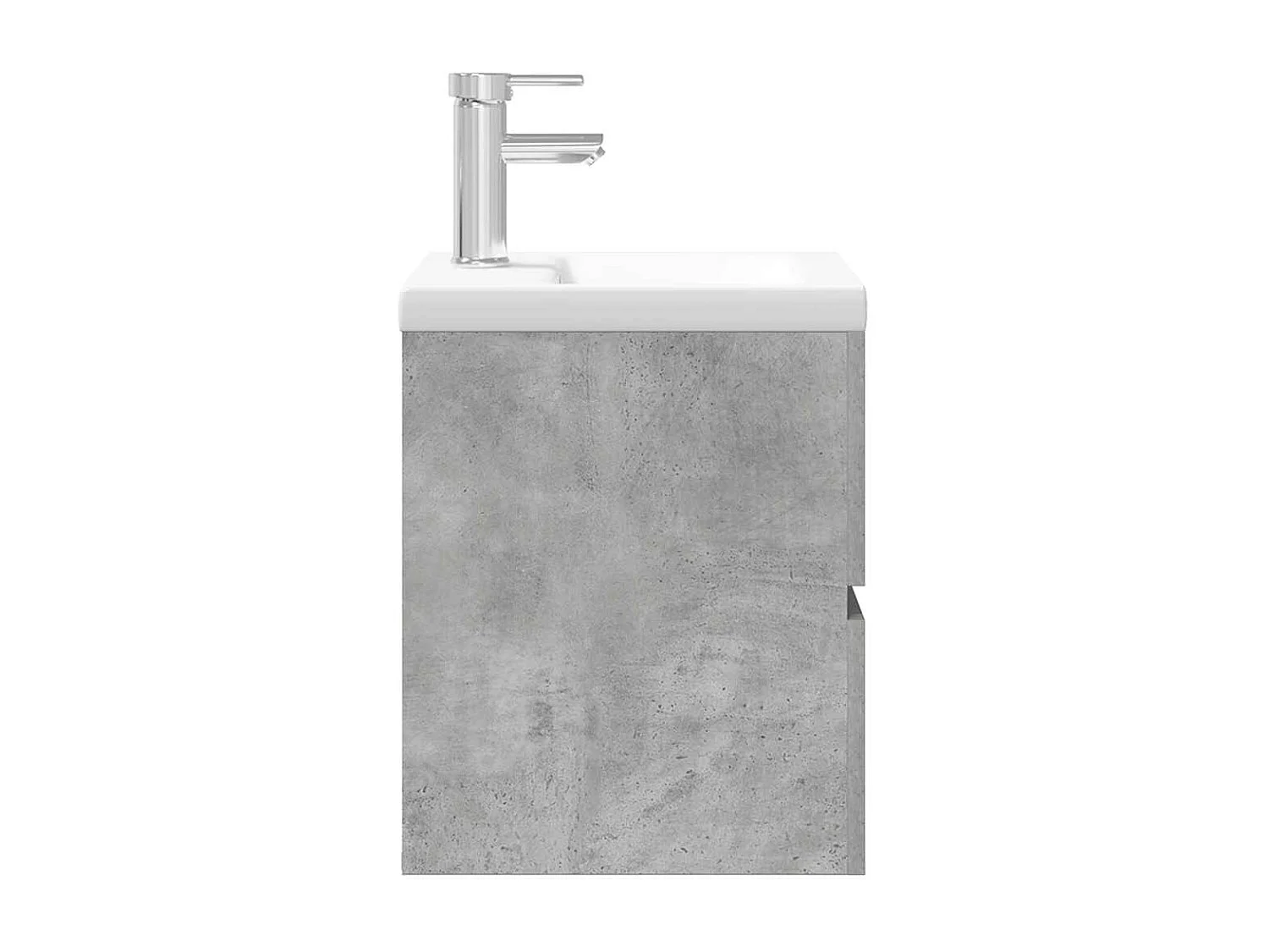 Ensemble de meubles de salle de bain 2 pcs gris béton