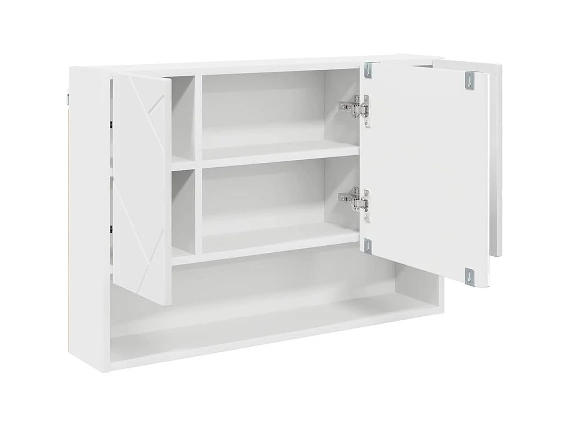 Ensemble de mobilier de salle de bain avec tiroir 3 pcs Blanc