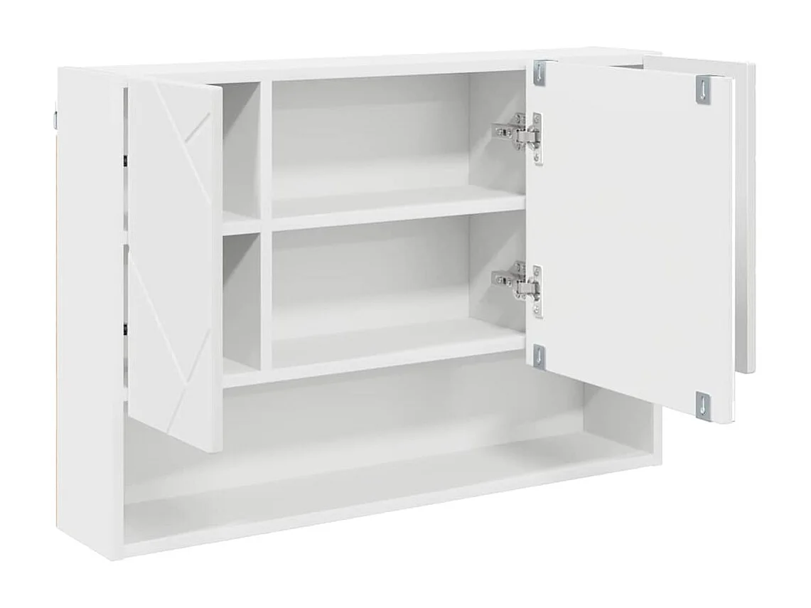 Ensemble de mobilier de salle de bain avec tiroir 3 pcs Blanc