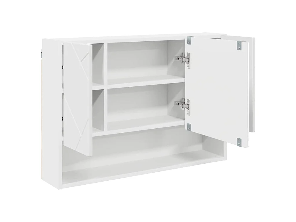 Set di mobili da bagno con cassetto 3 pezzi Bianco