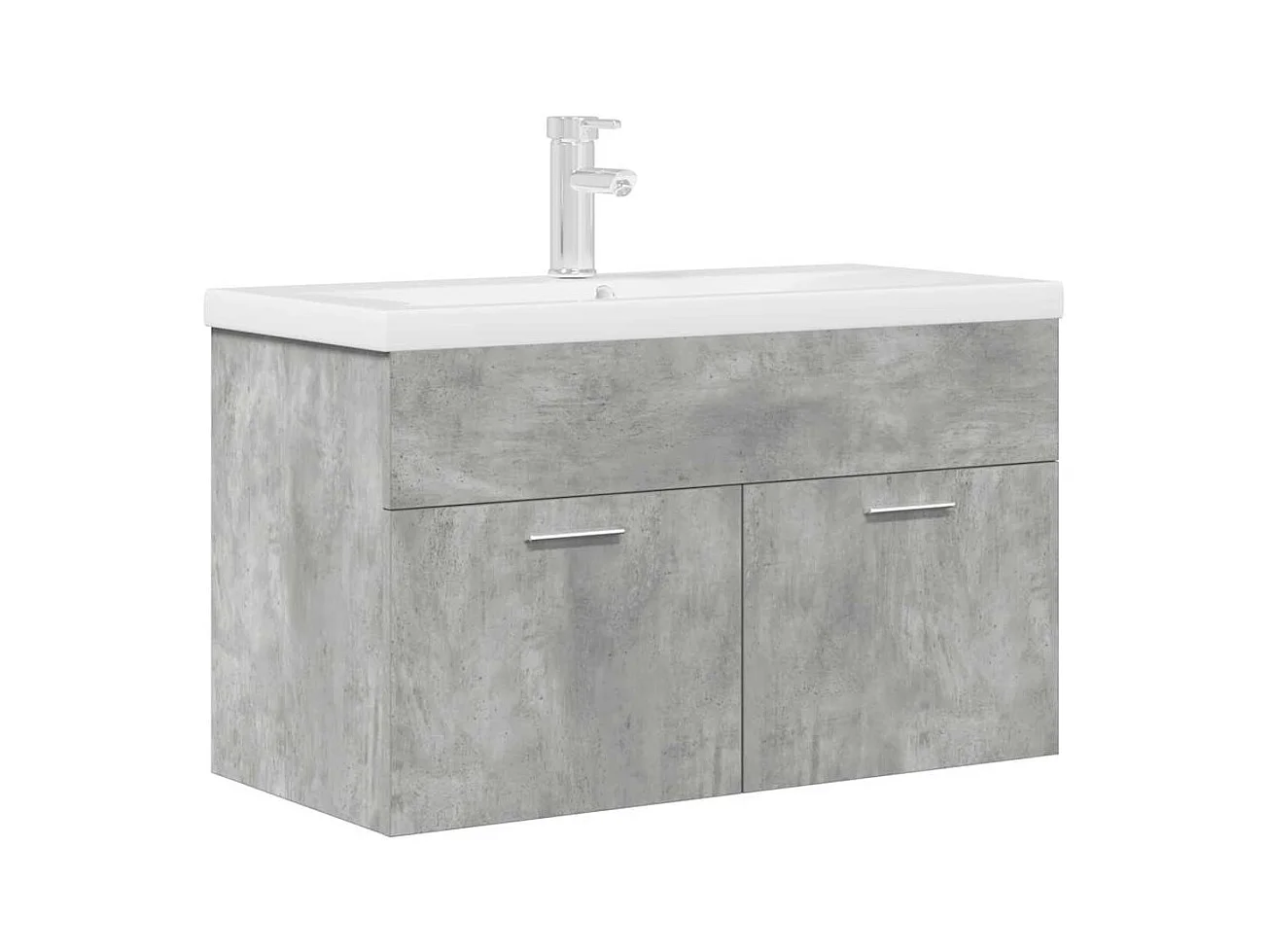 Mobile lavabo da bagno con lavabo e rubinetto integrati