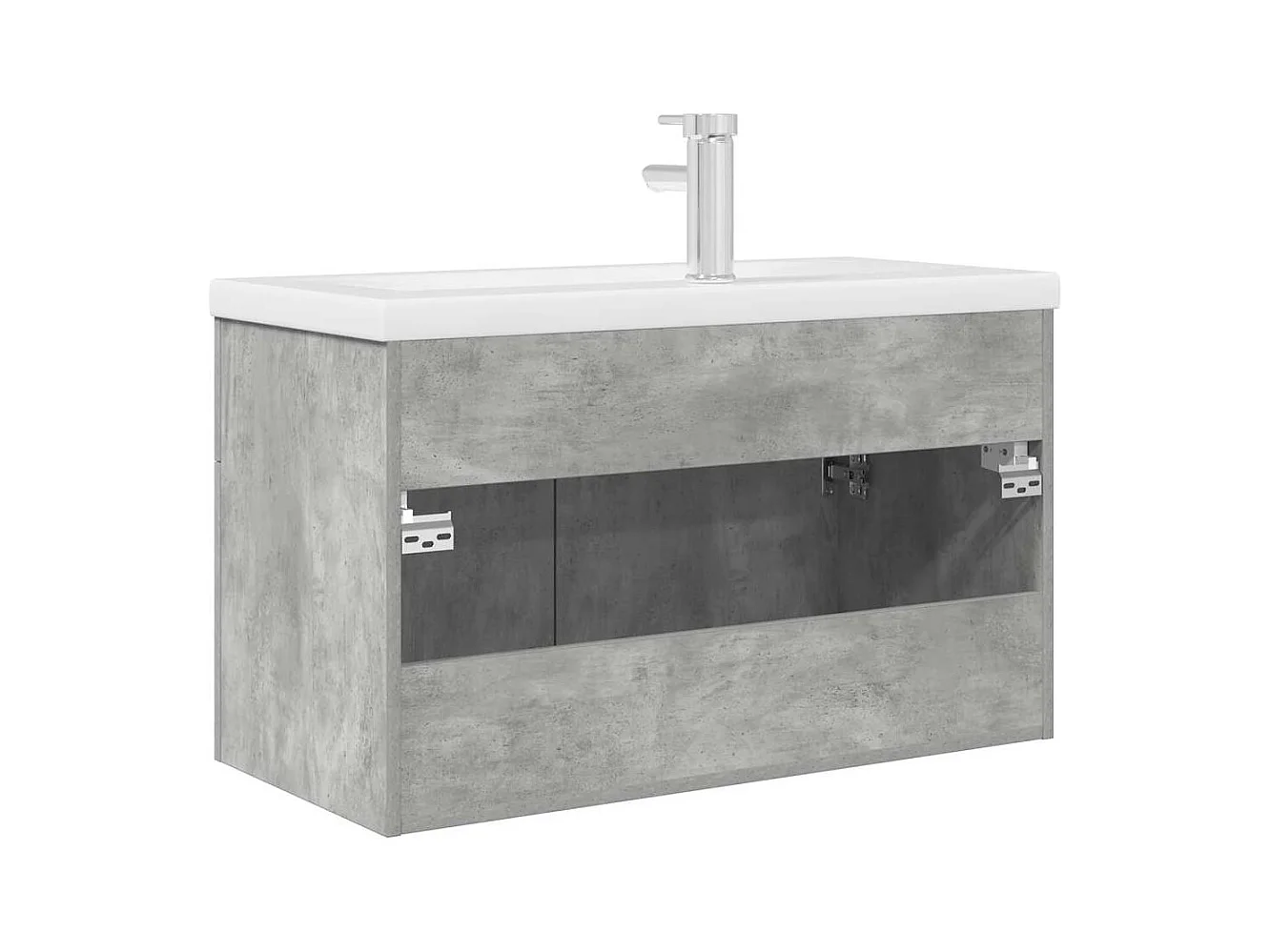 Mobile lavabo da bagno con lavabo e rubinetto integrati